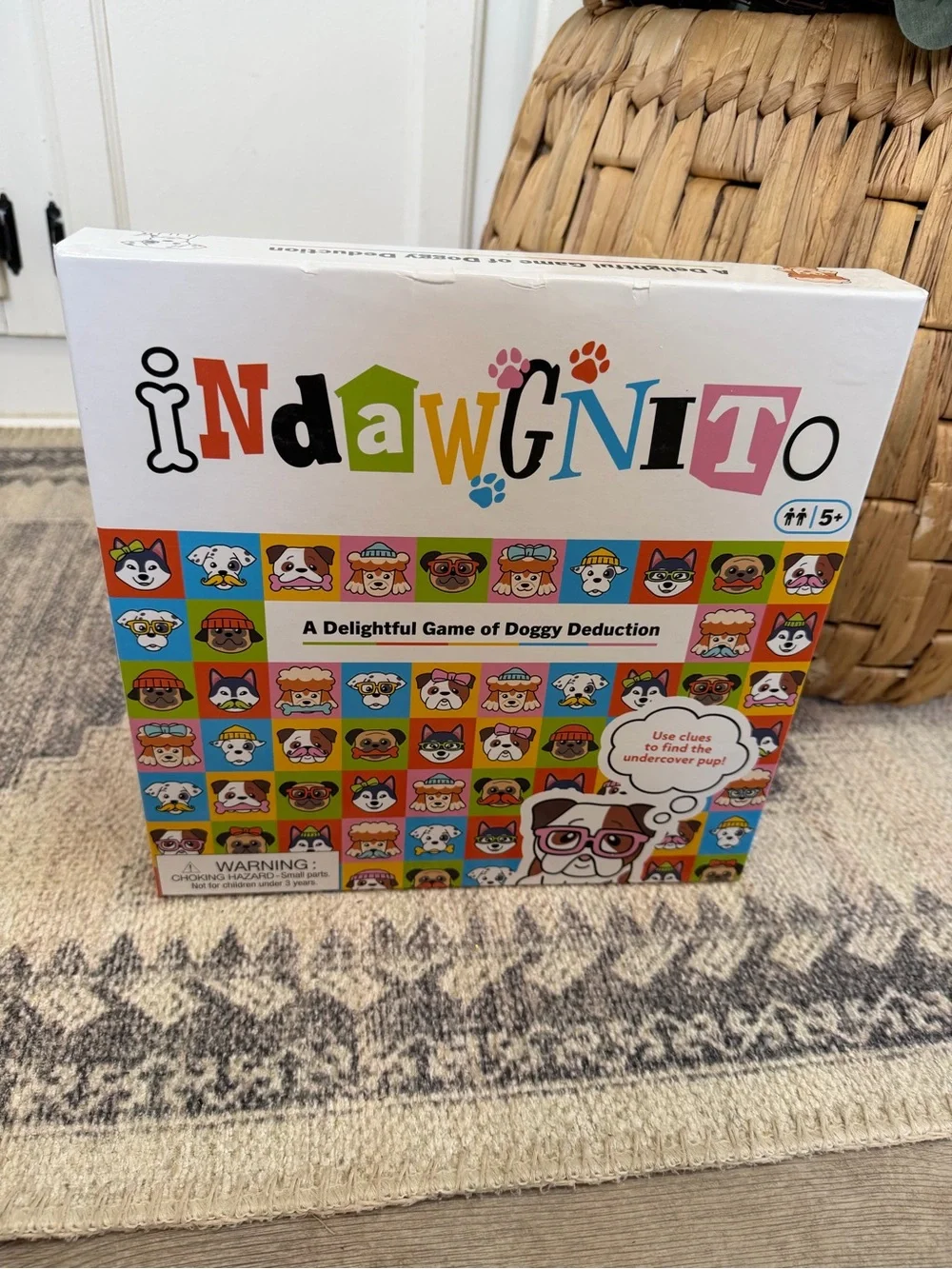 New Indawgnito Dog Deduction Guessing Board Game Family Mystery Game Ages 5+